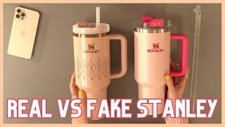 How to spot fake Stanley Tumbler Real vs Dupe !!