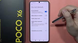 POCO X6: Enable & Set Up Do Not Disturb Mode #howtodevices