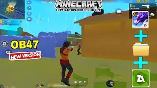 FREE FIRE MINECRAFT GRAPHICS OB47 | FF BLACK SKY CONFIG | GRAFIK MINECRAFT FF LAG FIX CONFIG FILE 