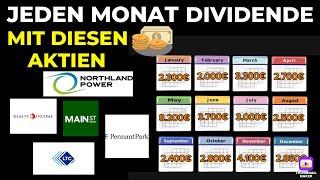 Jeden Monat Dividende mit diesen Aktien