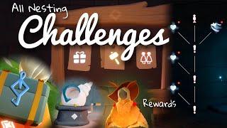 All Nesting Challenges & Rewards | Workshop Challenges - Sky Children of the Light | Noob Mode