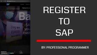 [SAP Tutorial 01] Create an SAP Free Trial Account