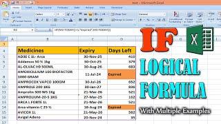 if formula in excel with multiple conditions | if logical function in excel with examples