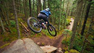 Crazy Drone Action Chasing a Mountain Biker in Quebec!