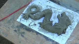 Cement decorations Dacian Draco | Clay mold | CRAFT IDEAS