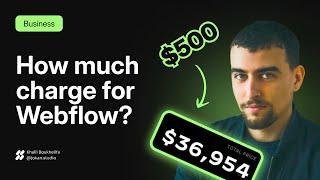 How much to charge for website development & Webflow?