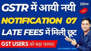 GST Reduction of Late Fees | GST New Notification