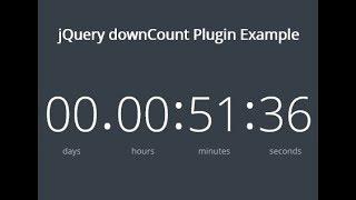 html countdown section making tutorial ( 2018 )