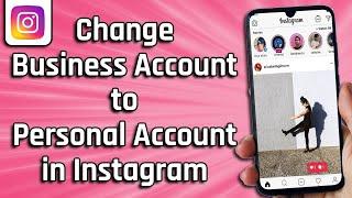 how to change business to personal account in instagram