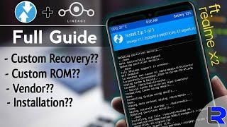 How to Install Custom Recovery(TWRP) + Custom ROM(LineageOS) in RealmeX2 full guide | Stock Vendor