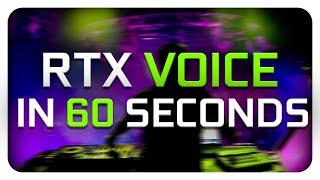 Setup NVIDIA RTX Voice in UNDER 1 Minute