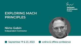 "Exploring MACH Principles" Nikita Galkin / Software Architecture fwdays'23 [eng]