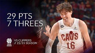 Cedi Osman 29 pts 7 threes vs Clippers 22/23 season