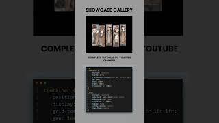 Showcase gallery with html & css #html #css #coding #programming