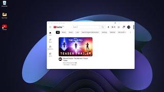 How to Create YouTube Desktop Shortcut on Windows 11