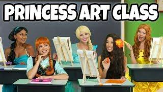 DISNEY PRINCESS ART CLASS. (With Moana, Belle, Jasmine, Elsa and Anna) Totally TV