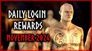 ESO Daily Login Rewards November 2024