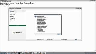 Ho much have you downloaded on utorrent