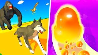 Epic Animal Hop & Smash Run 3D | Jelly Raid - 1⭐Relax Gameplay Max Levels
