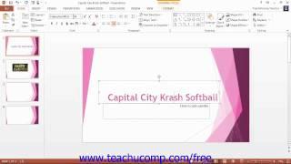 PowerPoint 2013 Tutorial The Zoom Slider Microsoft Training Lesson 1.12