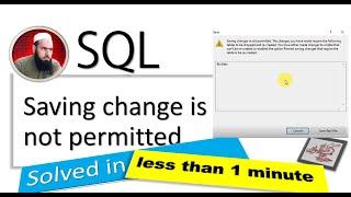 alter table add column SQL | saving changes is not permitted sql | Solved 100%