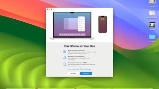 macOS Sequoia 15.0 Install on MacBook Pro M3 | iPhone Mirroring Feature Demo  | Apple's New Feature