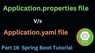 Difference b/w application.properties and application.yaml file //Easy Learning Channel