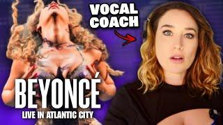 Vocal coach reacts **BEYONCÉ** LIVE IN ATLANTIC CITY | WOW! SHE was…