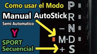 como hacer cambios manuales en carro automatico o camioneta - modo MANUAL SPORT AUTOSTICK SECUENCUAL