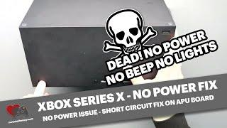 Xbox Series X No Power issue - how to fix a dead Xbox Series X by replacing a shorted M86965 Mosfet