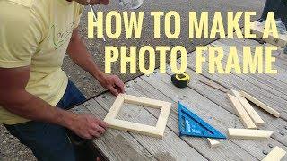 How to Make a Photo Frame + Free Picture Frame Plans