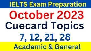 October 2023 IELTS Speaking Prediction by Ielts Happy Learning