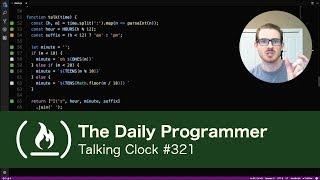 Talking Clock - The Daily Programmer #321