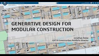 CATIA Generative Design for Modular Construction