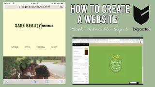 How To Create A Website Using Big Cartel | Steps To Starting A Business