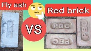 Fly ash brick vs red  brick | Delhi | which is best| full comparison | fly ash brick price red brick