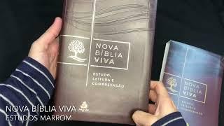 Nova Bíblia Viva de Estudo - Luxo Marrom | LIV  100% Cristão