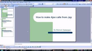 How to make Ajax calls from Jsp