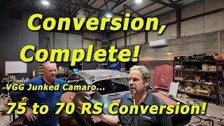 Transforming ViceGrip Camaro into a 70 RS - Watch The Epic Conversion!