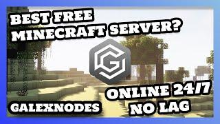 The GREATEST 24/7 FREE Minecraft Server Hosting! Lag-Free | GalexNodes Tutorial READ DESCRIPTION