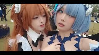 Kiss For Rem!! Cosplay Compilation - kissing Moment