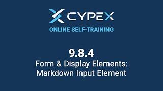 9.8.4 CYPEX Markdown Input - Form & Display Elements  | CYBERTEC PostgreSQL Rapid App Dev