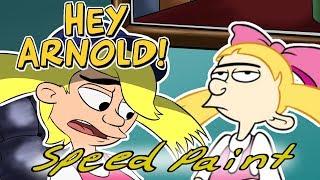 Agent Juice is Drawing Helga Pataki | Hey Arnold! Speedpaint