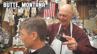  Classic Old School Barbershop Haircut & Banter in Butte Montana | Amherst Barber Shop