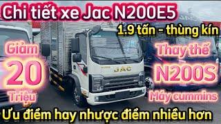 Jac N200E5 Thùng Kín 1.900kg - Khuyến mãi 20 Triệu | Xe Tải Jac N200 Thay Động Cơ Cummins