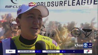 Hawaii's Carissa Moore rallies to capture fifth career WSL World Championship