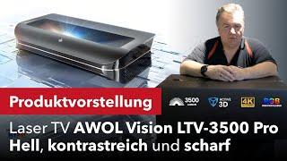 LaserTV AWOL Vision LTV-3500Pro - verdammt hell, kontrastreich und scharf. Und 3D fähig.