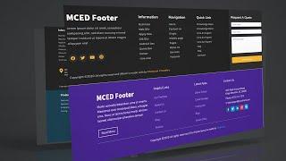 17 free Elementor Footer Templates By Mc Starters | How to Use Footer In Website