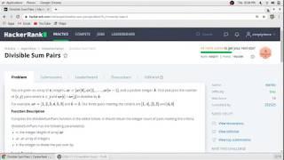 Divisible Sum Pairs Hacker Rank Solution in C Programming