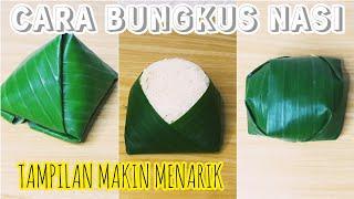 JUALAN MAKIN MENARIK!!! BEGINI CARA BUNGKUS NASI DENGAN DAUN PISANG